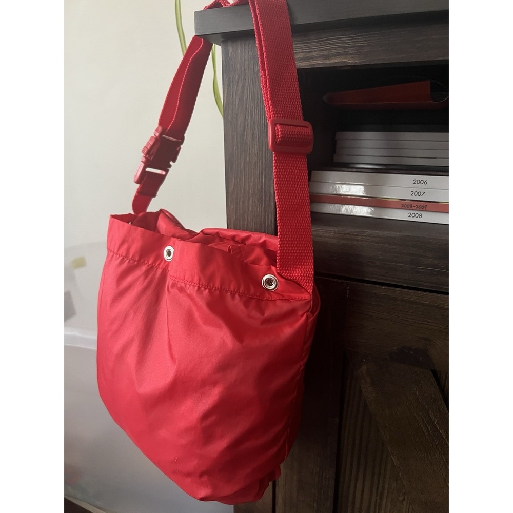 vintage 90s Totes Red windbreaker jacket In A Bag Med Womens Mens Y2K 1/2 Zip - Picture 11 of 11
